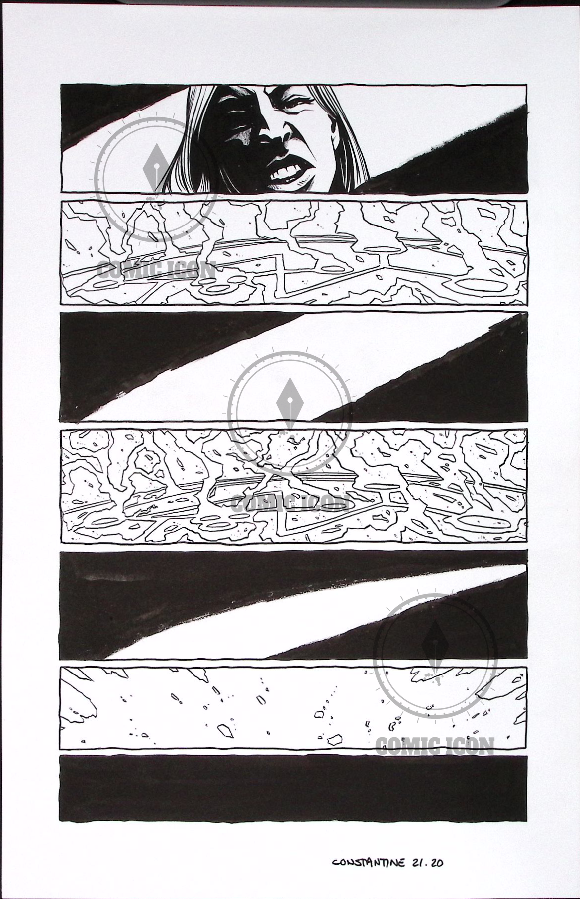 Constantine - Issue 21 - Page 20 — Jeremy Haun Original Art