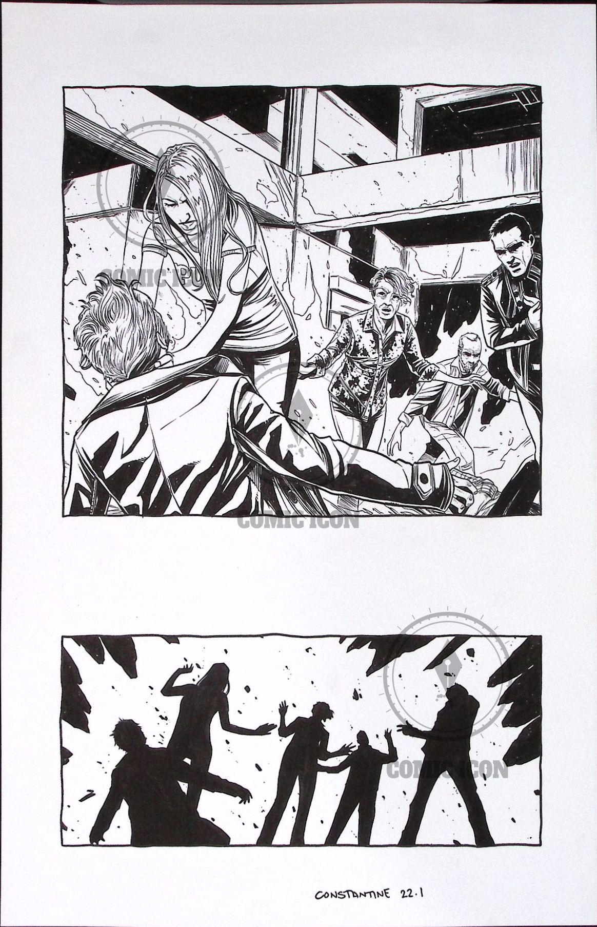 Constantine - Issue 22 - Page 1 — Jeremy Haun Original Art