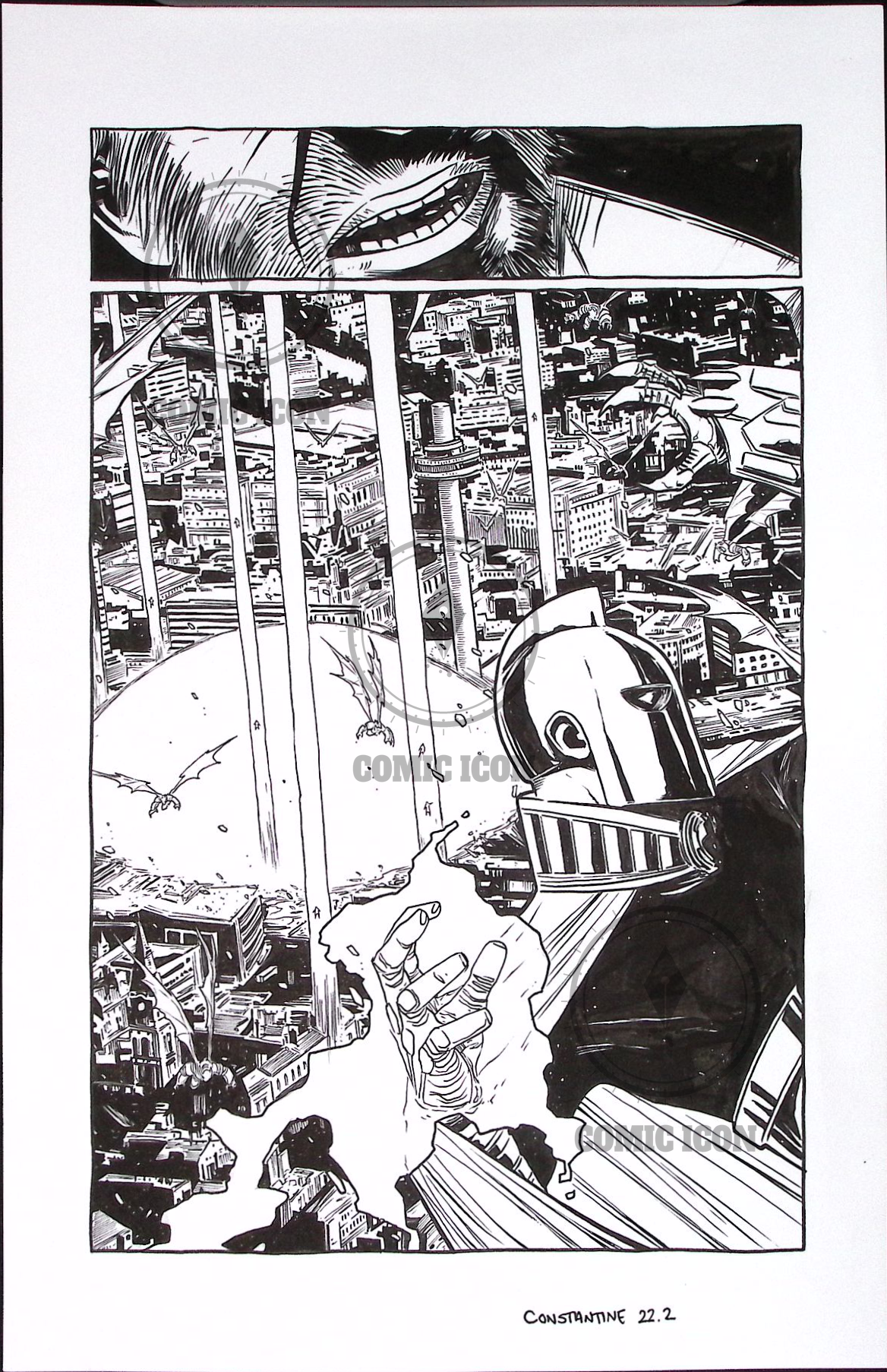 Constantine - Issue 22 - Page 2 — Jeremy Haun Original Art