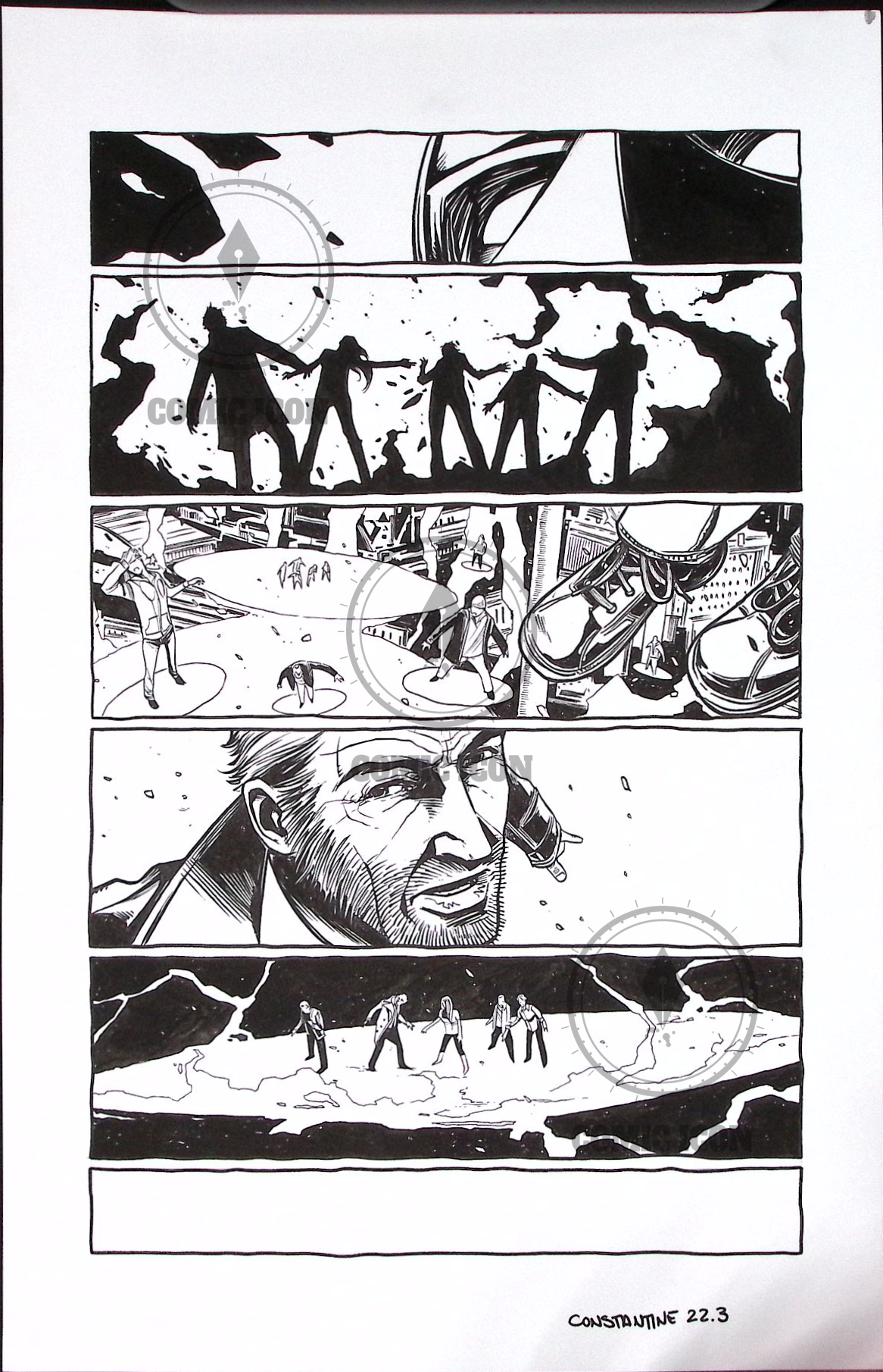 Constantine - Issue 22 - Page 3 — Jeremy Haun Original Art