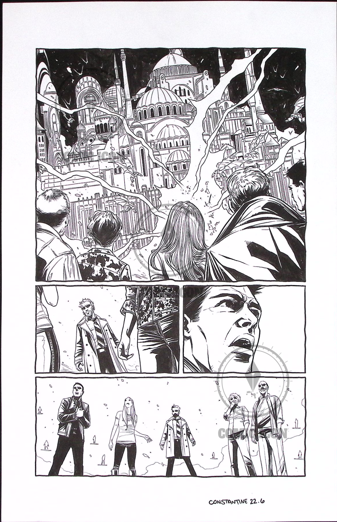 Constantine - Issue 22 - Page 6 — Jeremy Haun Original Art