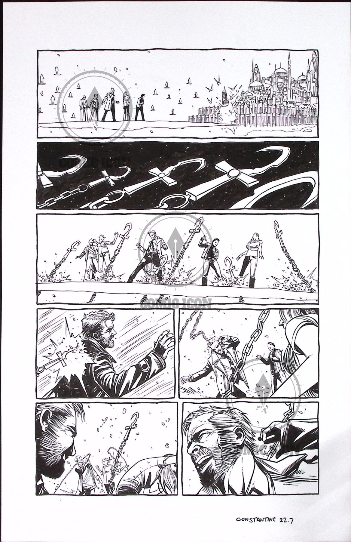 Constantine - Issue 22 - Page 7 — Jeremy Haun Original Art