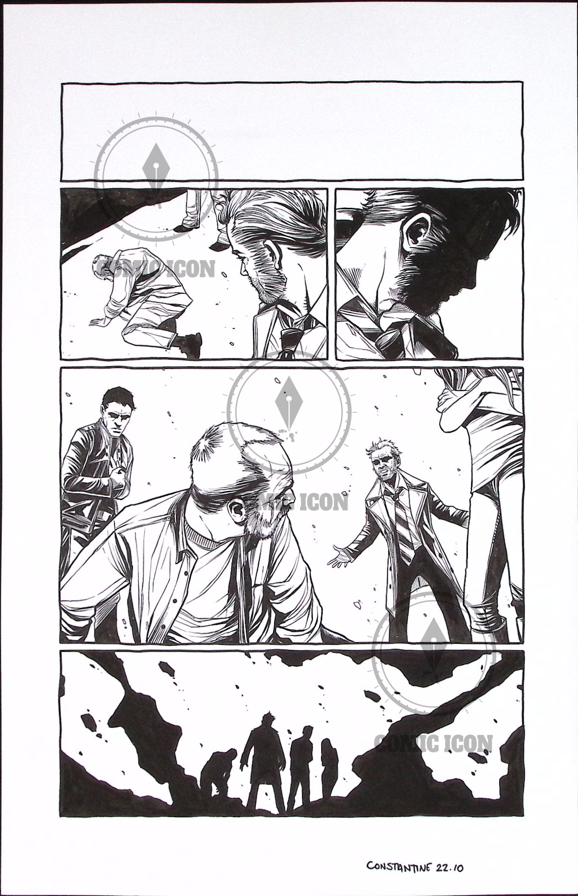 Constantine - Issue 22 - Page 10 — Jeremy Haun Original Art