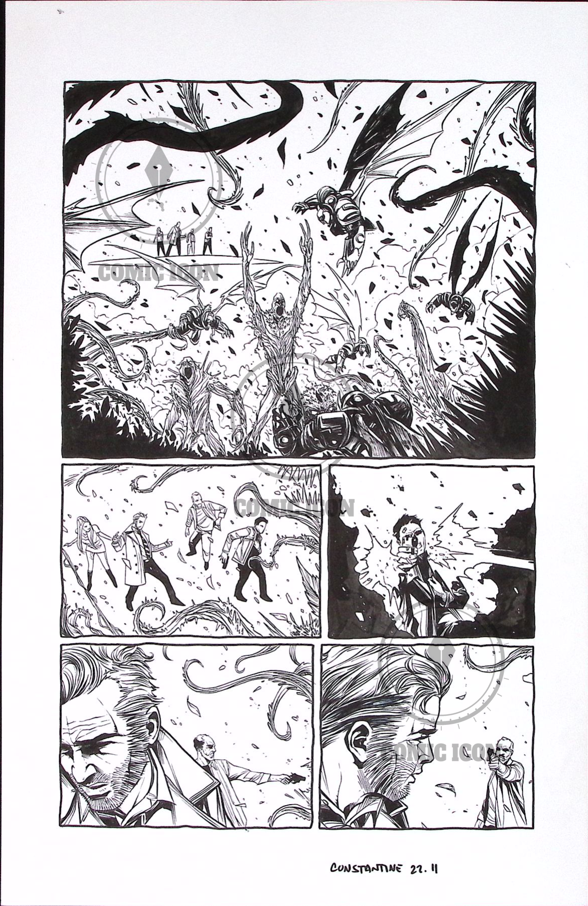 Constantine - Issue 22 - Page 11 — Jeremy Haun Original Art