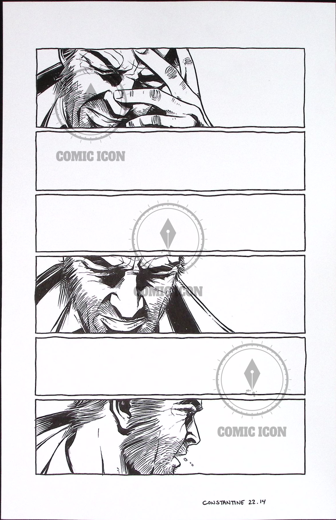 Constantine - Issue 22 - Page 14 — Jeremy Haun Original Art
