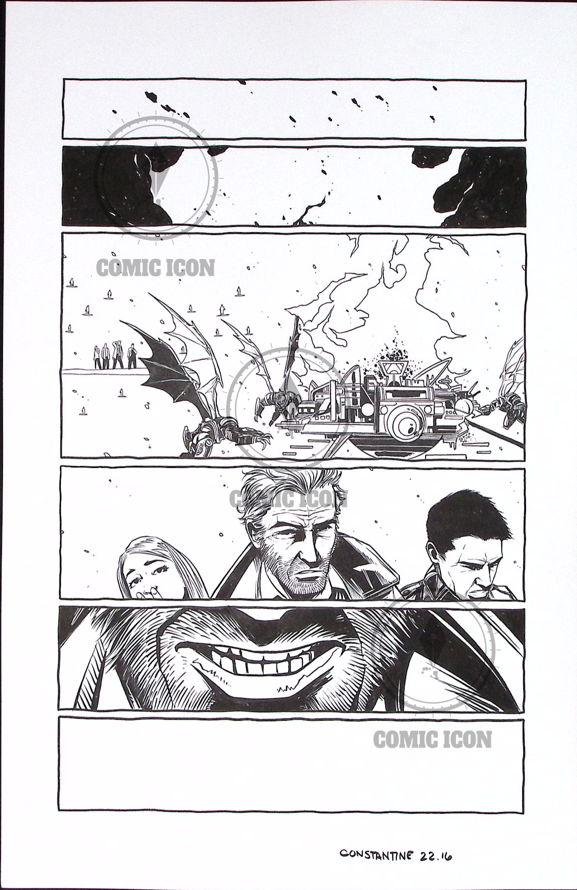 Constantine - Issue 22 - Page 16 — Jeremy Haun Original Art
