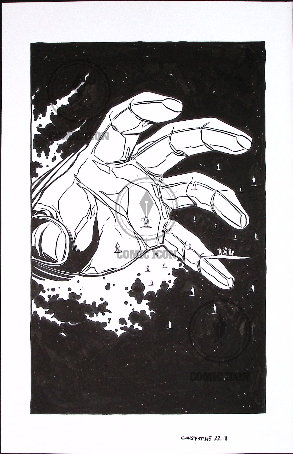 Constantine - Issue 22 - Page 18 — Jeremy Haun Original Art