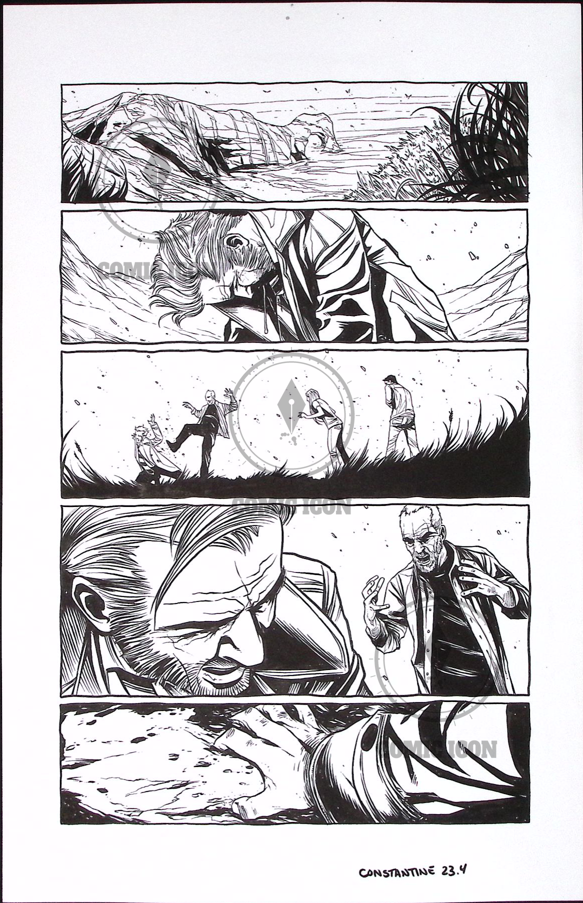 Constantine - Issue 23 - Page 4 — Jeremy Haun Original Art