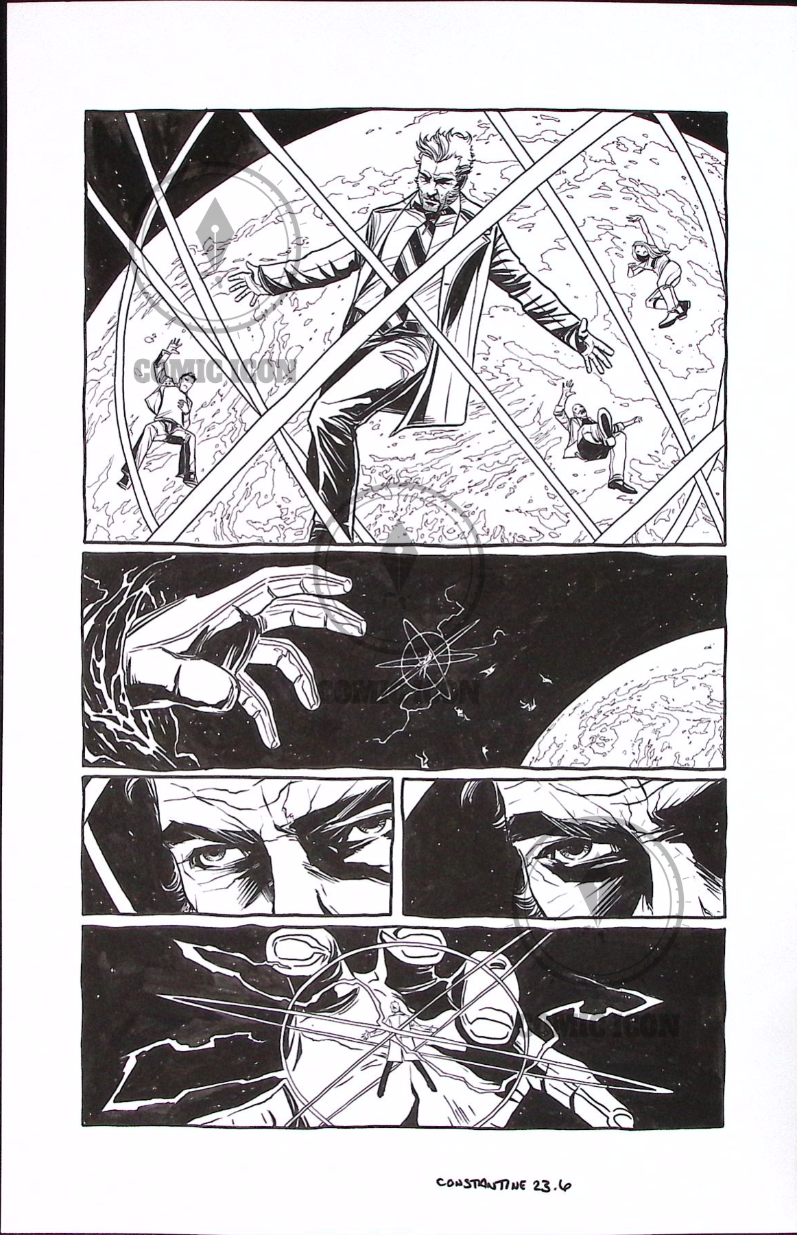 Constantine - Issue 23 - Page 6 — Jeremy Haun Original Art
