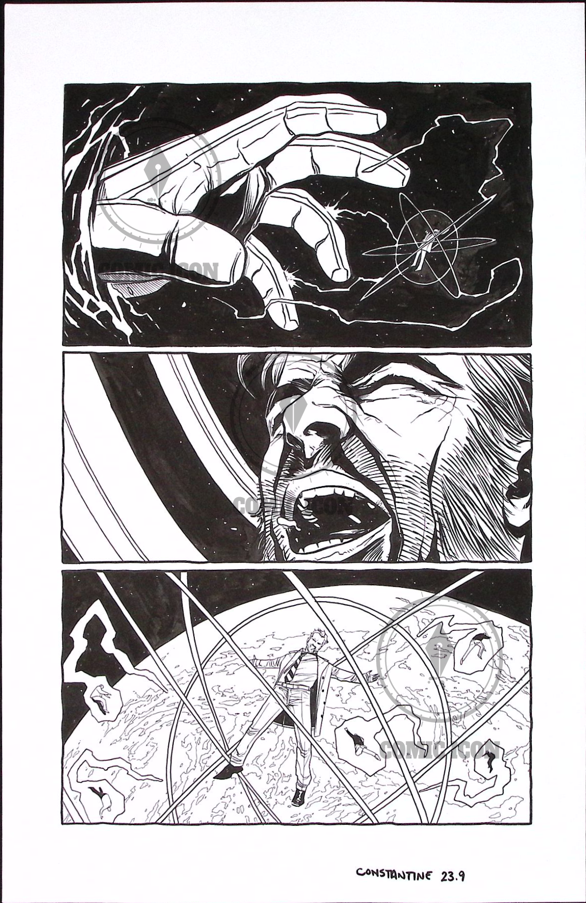 Constantine - Issue 23 - Page 9 — Jeremy Haun Original Art