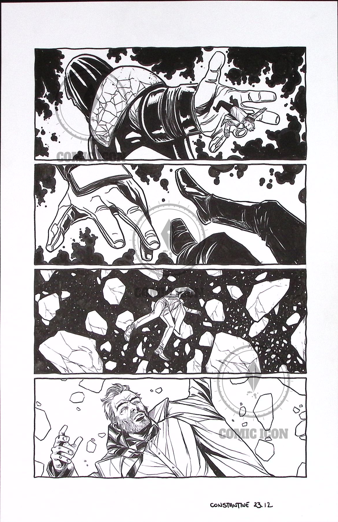Constantine - Issue 23 - Page 12 — Jeremy Haun Original Art