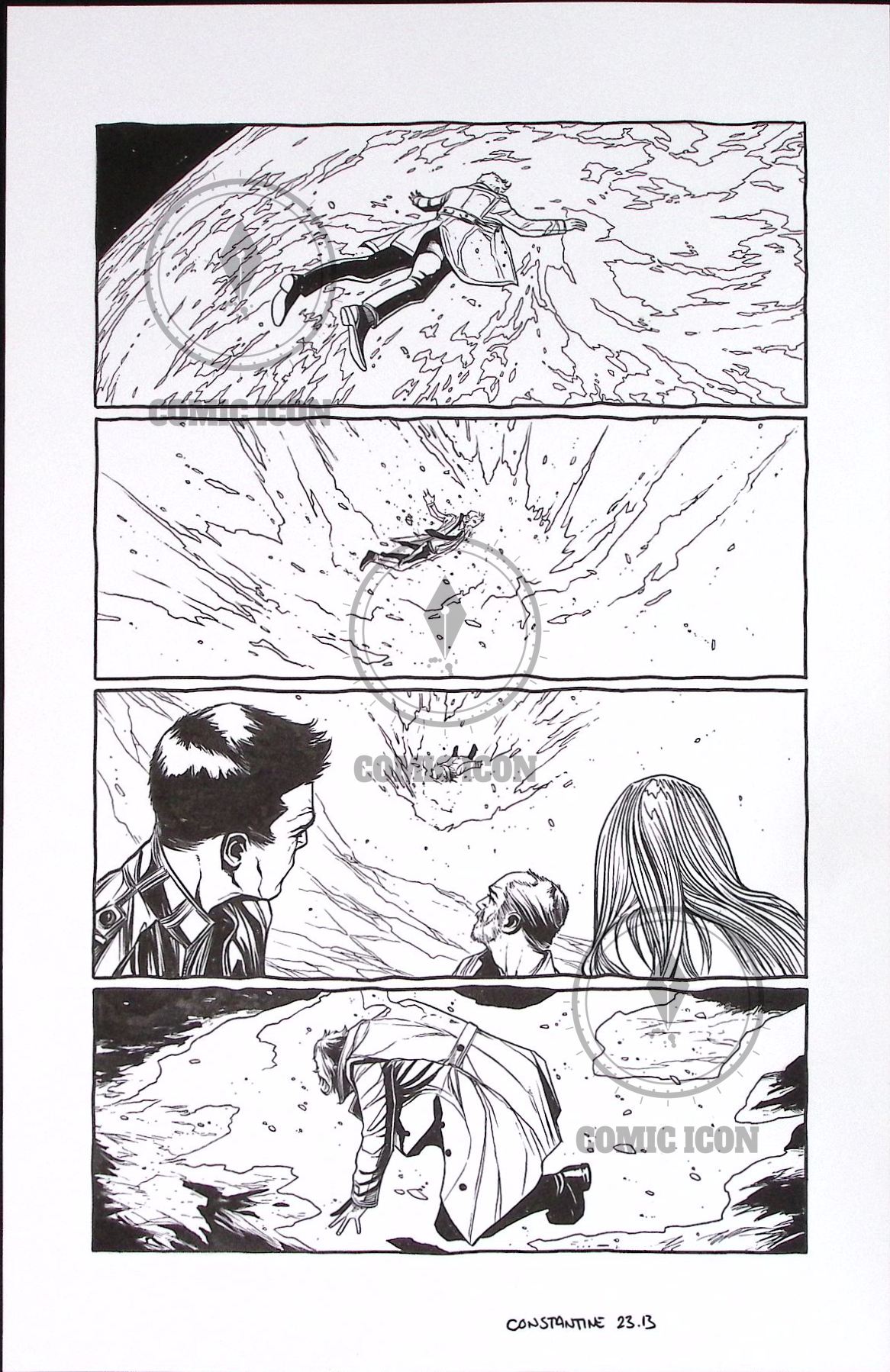 Constantine - Issue 23 - Page 13 — Jeremy Haun Original Art