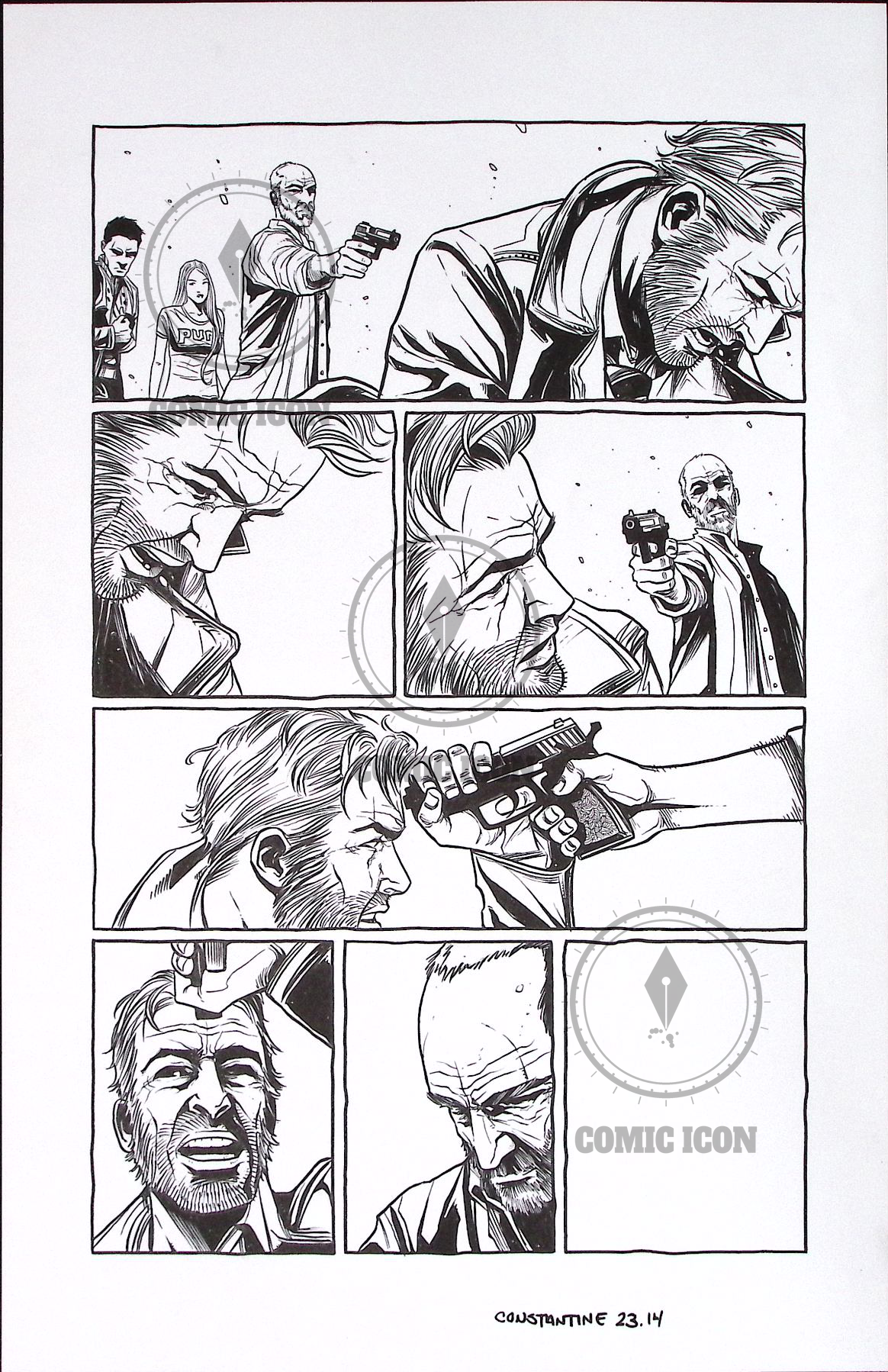 Constantine - Issue 23 - Page 14 — Jeremy Haun Original Art