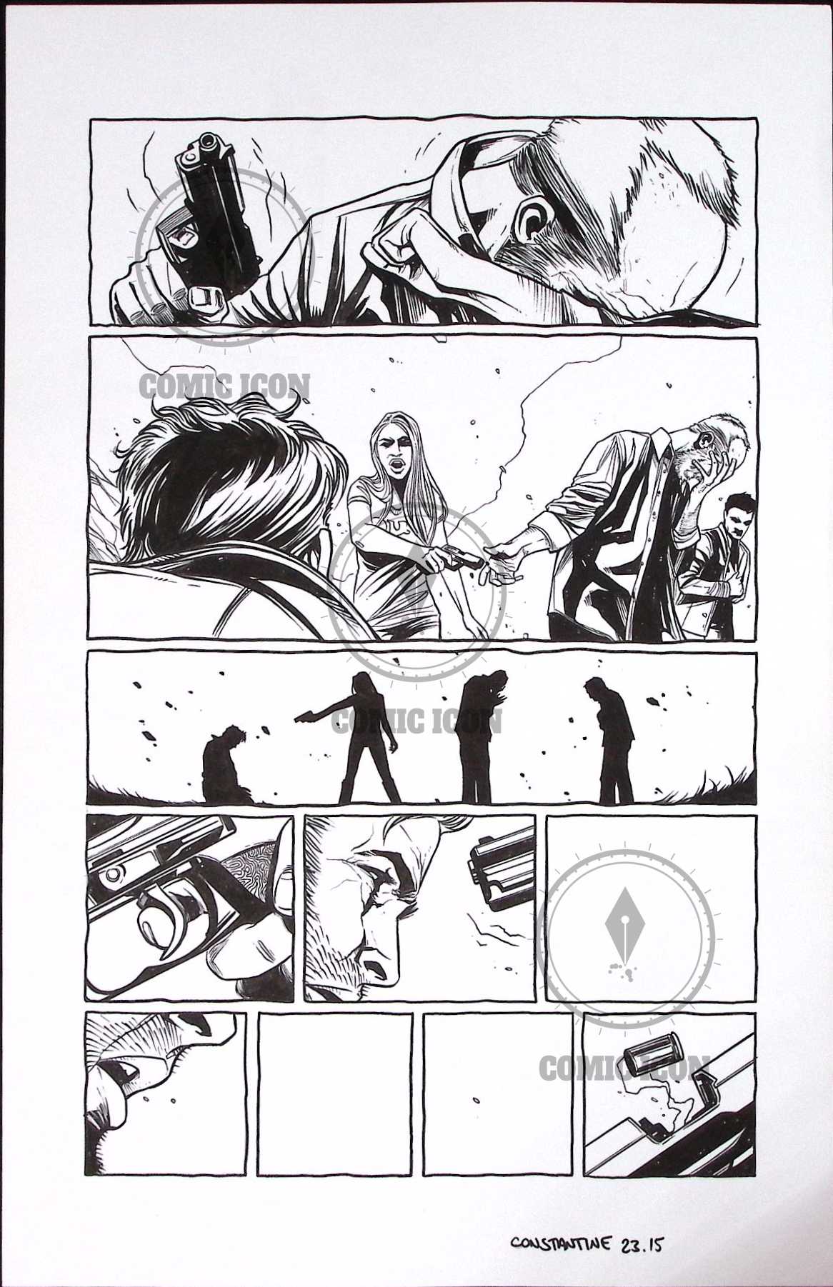 Constantine - Issue 23 - Page 15 — Jeremy Haun Original Art