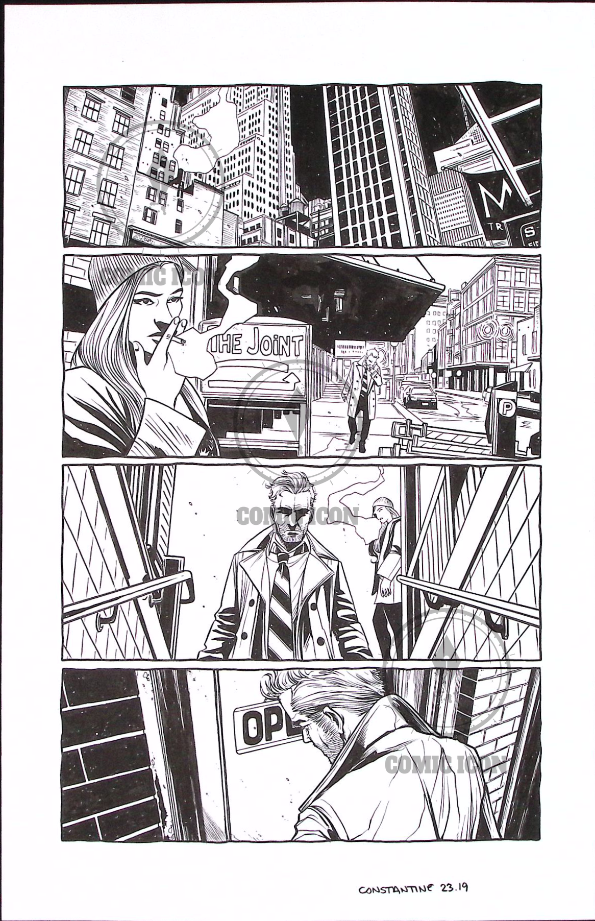 Constantine - Issue 23 - Page 19 — Jeremy Haun Original Art