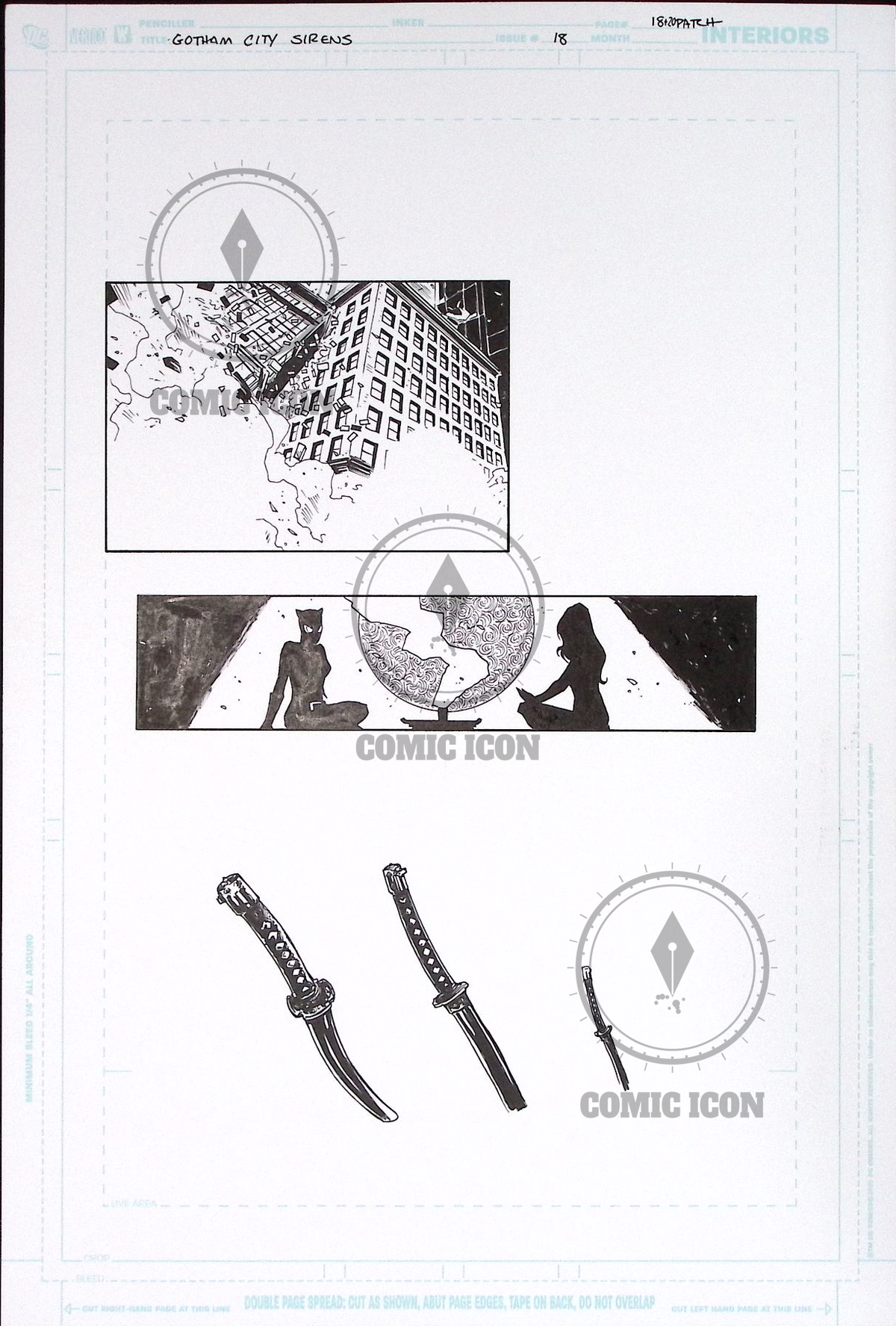 Gotham City Sirens - Issue 18 - Page 18 — Jeremy Haun Original Art
