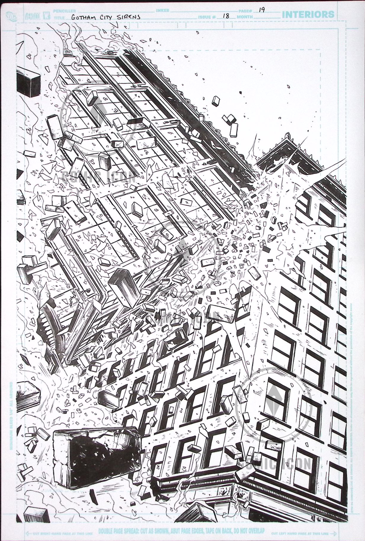 Gotham City Sirens #18 — Page 19 — Jeremy Haun Original Art