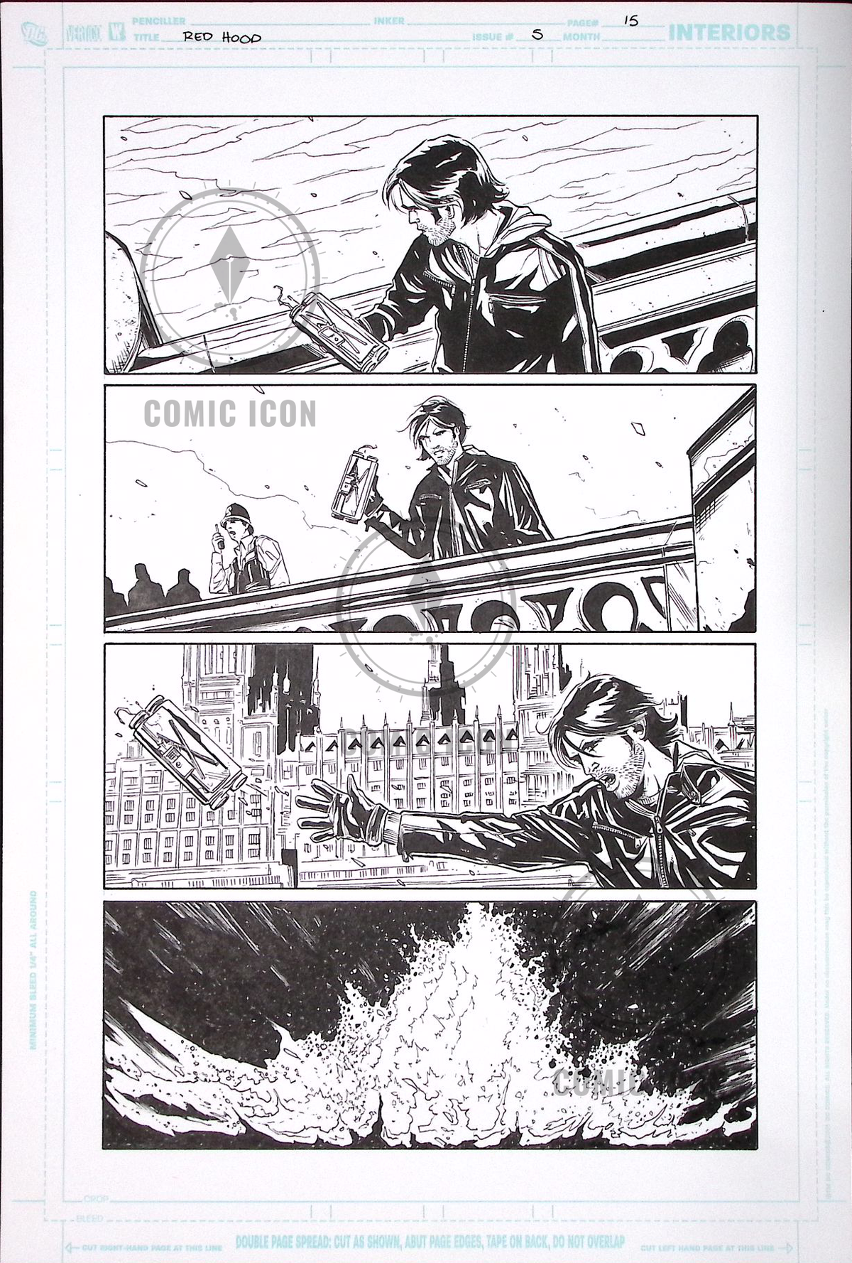 Red Hood: The Lost Days #5 — Page 15 — Jeremy Haun Original Art