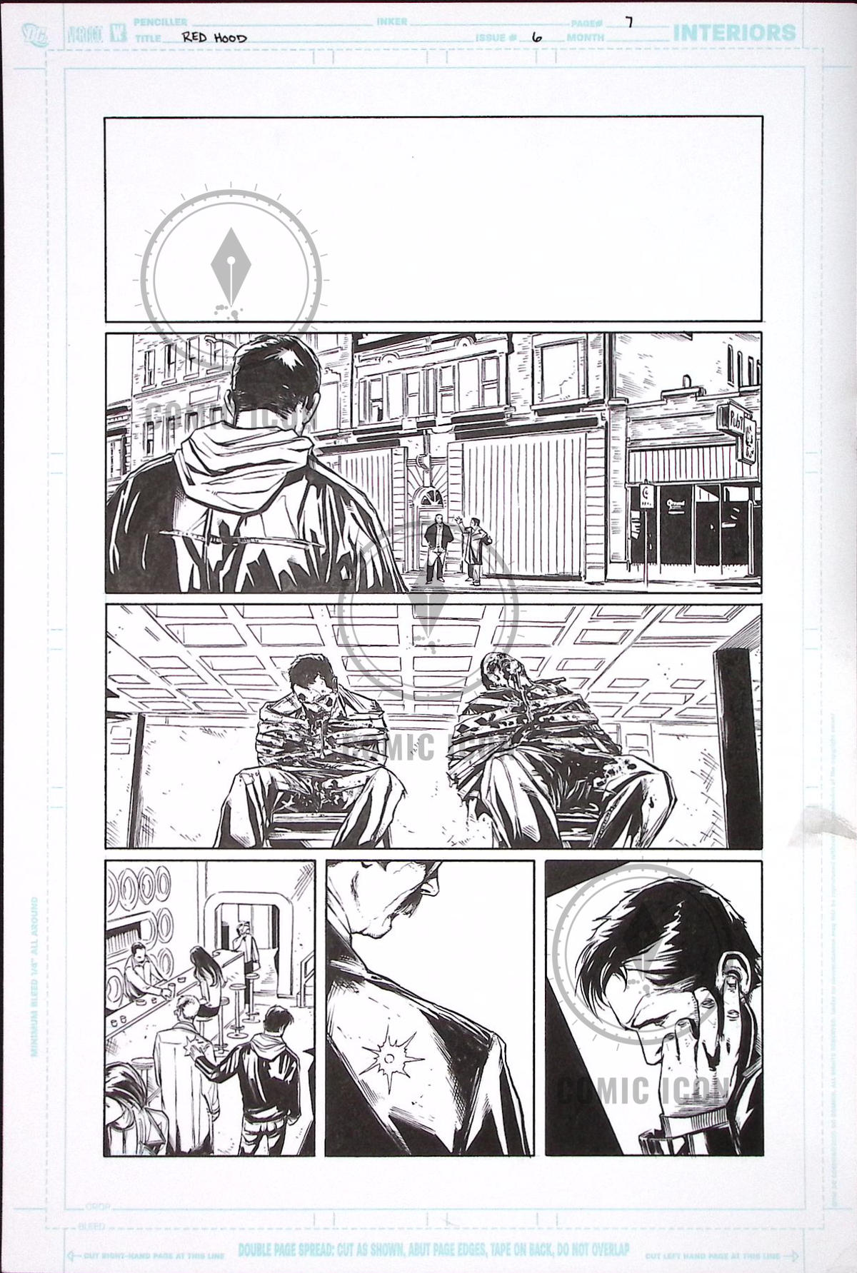Red Hood: The Lost Days #6 — Page 7 — Jeremy Haun Original Art