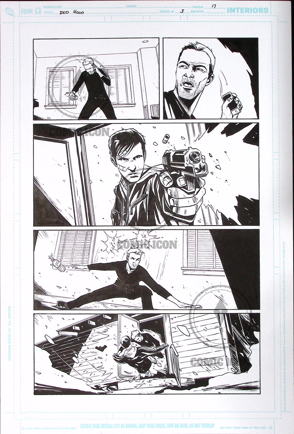 Red Hood - Issue 3 - Page 17 — Jeremy Haun Original Art