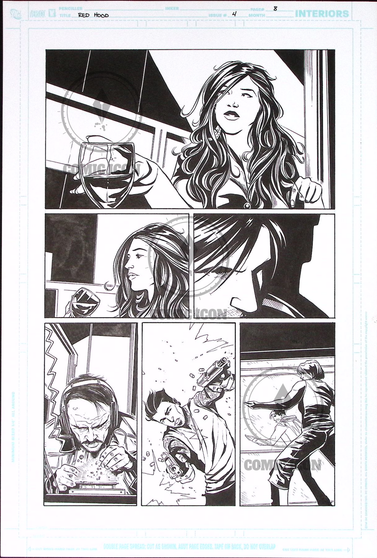 Red Hood - Issue 4 - Page 8 — Jeremy Haun Original Art