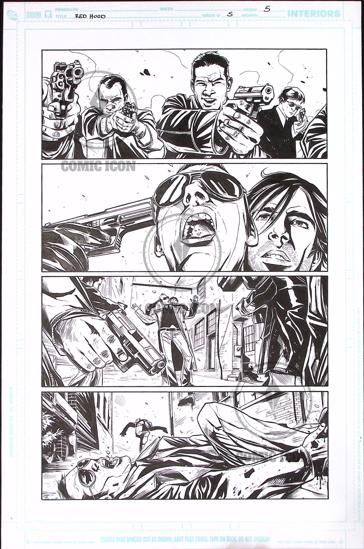 Red Hood - Issue 5 - Page 5 — Jeremy Haun Original Art