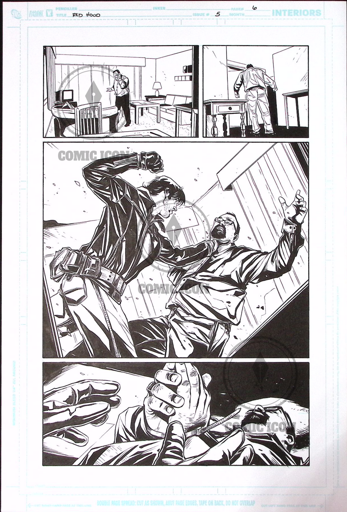Red Hood - Issue 5 - Page 6 — Jeremy Haun Original Art