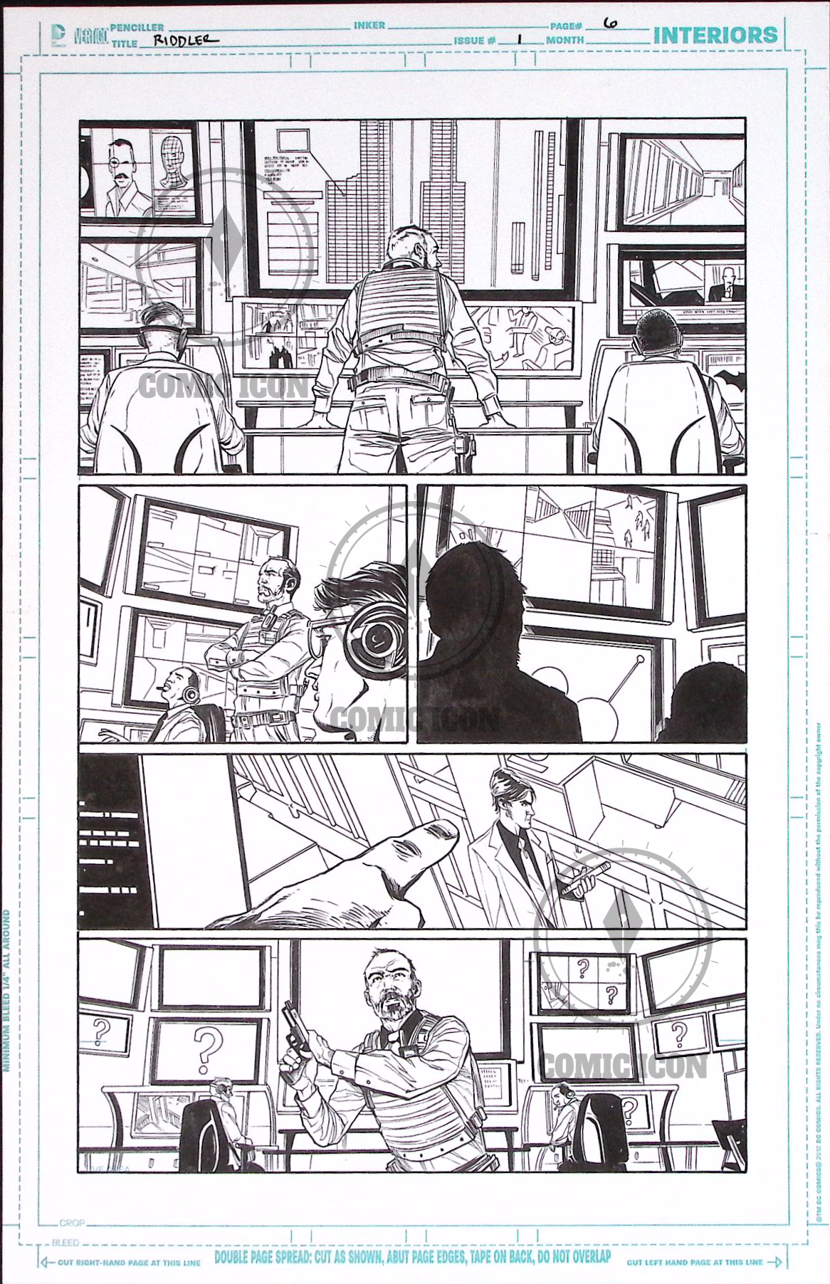Riddler - Issue 1 - Page 6 — Jeremy Haun Original Art
