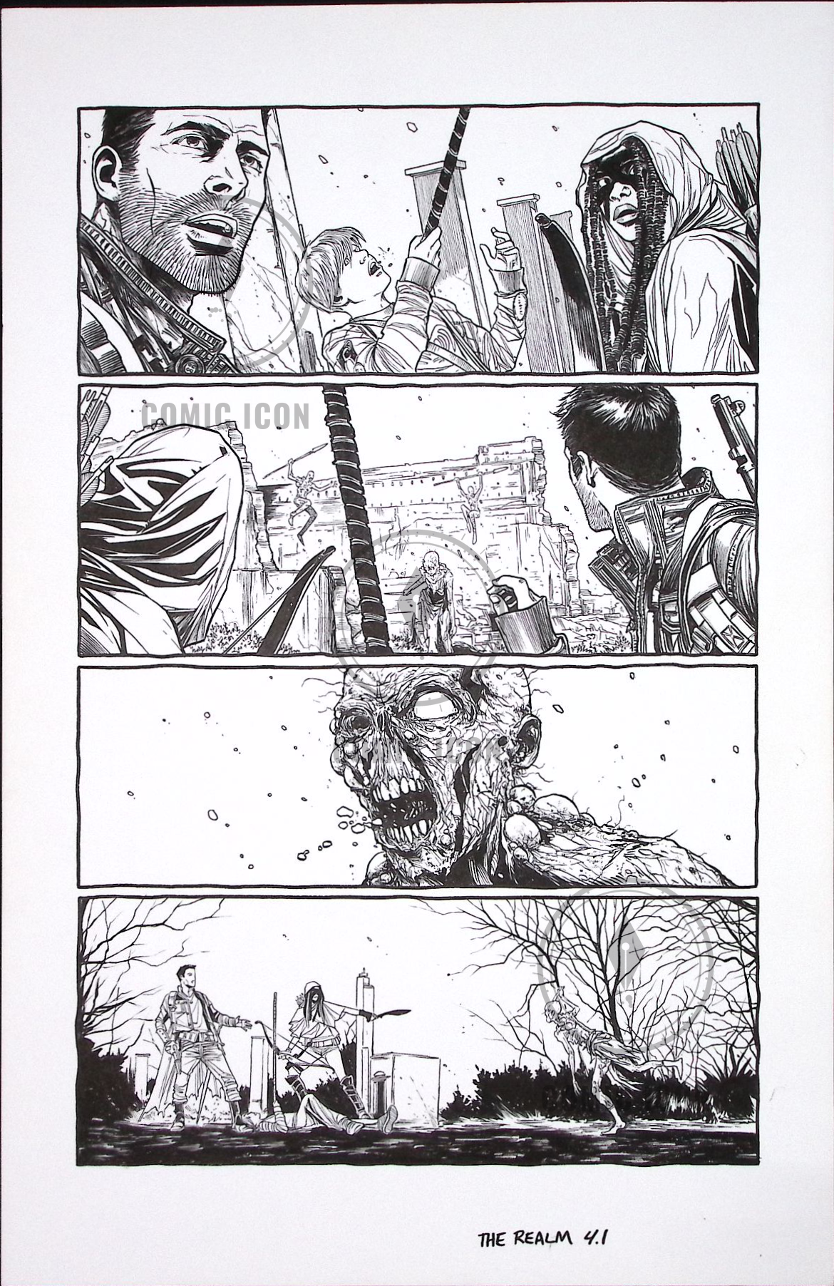 The Realm #4 — Page 1 — Jeremy Haun Original Art