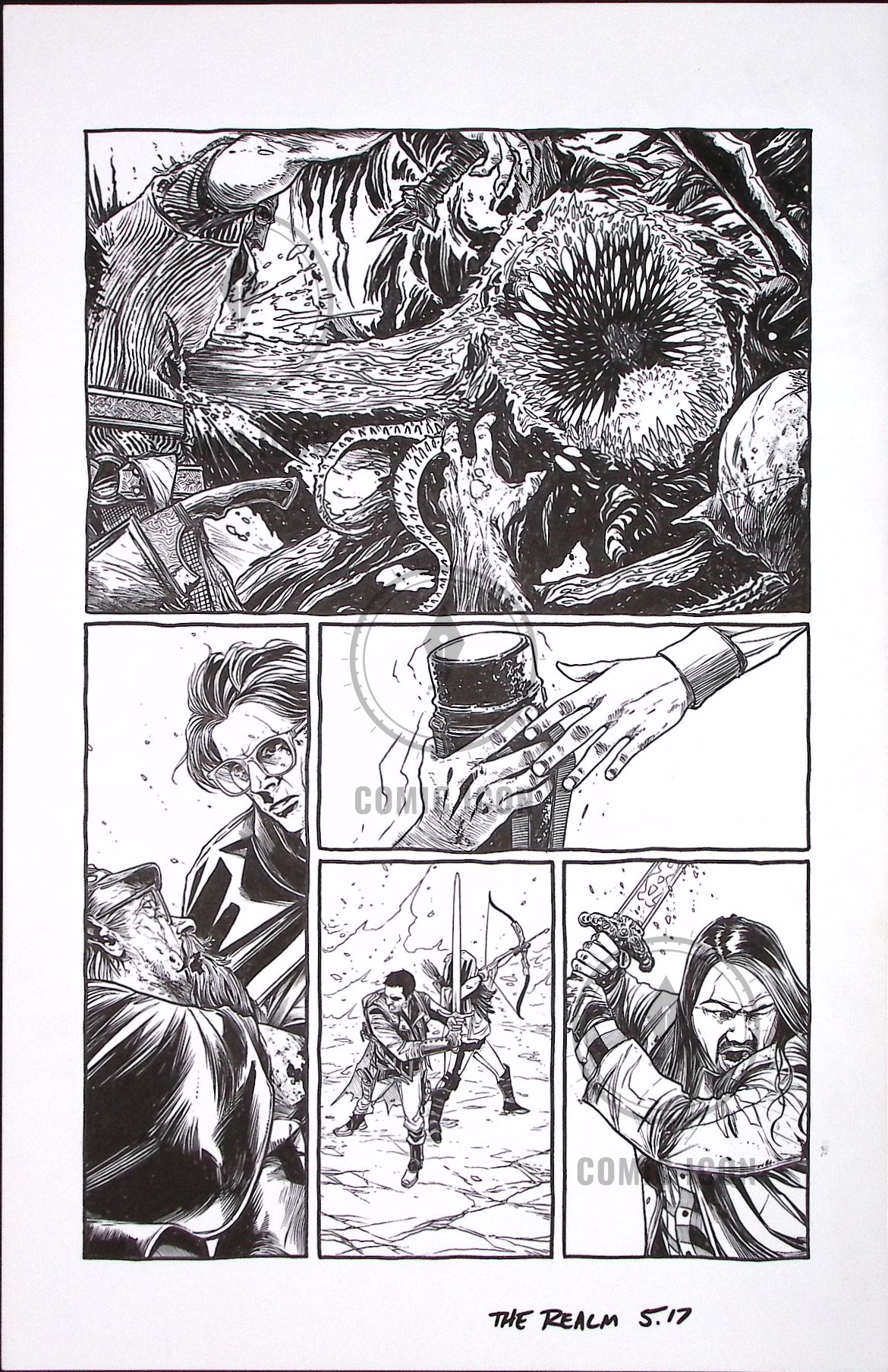 The Realm #5 — Page 17 — Jeremy Haun Original Art