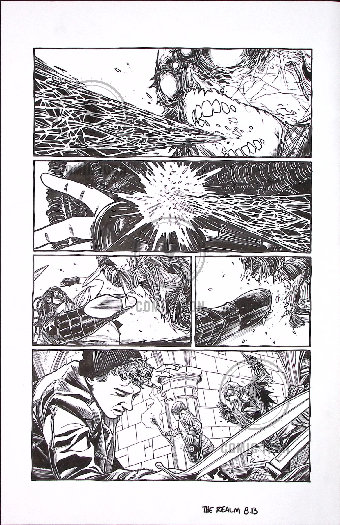 The Realm #8 — Page 13 — Jeremy Haun Original Art