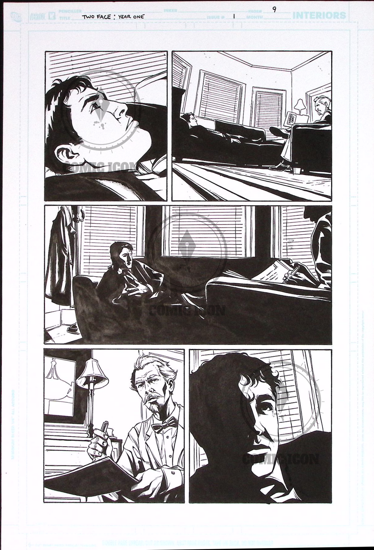 Two-Face: Year One - Issue 1 - Page 9 — Jeremy Haun Original Art